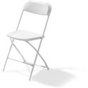 Opklapstoel Budget - Wit/Wit - VEBA 50170