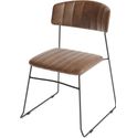 Mundo Stapelbare Stoel cognac - fire retardant - 54x55x79cm (bxtxh) - 53001 - veba 53001