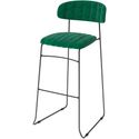 Mundo Barstoel green - Velour - fire retardant - 46,5x49x105cm (bxtxh) - 53103 - veba 53103