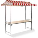 Marktkraam - Professioneel - Rood/Wit - VEBA MSR10205R