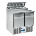 Mastro Saladette | 2 Deuren Gn 1/1 | 5X Gn 1/6 H=150 Mm, 0°/+8°C | 9718C