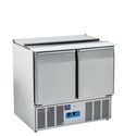 Mastro Saladette | 2 Deuren Gn 1/1 | Deksel, 6X Gn 1/3 + 2X Gn 1/4 H=150mm | 0°/+8°C | 9789C