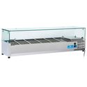 Gekoelde Vitrine | 6X Gn 1/4 | Glazen top | Mastro 9970CV