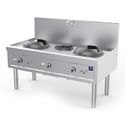 Gas Wok Hob With 2 Burners 27,5 KW + 1 Soup Burner 9,2 KW, 1 Water Tap - Mastro AHA0008/U