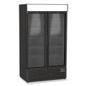 Upright Bottle Cooler 1140 Liters With 2 Glass Doors and Canopy Lighting, +1°/+10°c - Color Black, Mastro BFD0024