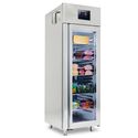 Freezer 700 Litres In Stainless Steel GN2/1, Glass Door, -10°/-22°C, 85 Mm Insulation - WiFi - Virtus BMB0029/FN