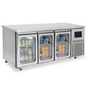 Refrigerated Counter Pass-Through With 3+3 Glas Doors GN1/1 Both Sides, -2°/+8°C - WiFi - Virtus BNA0065/FNG