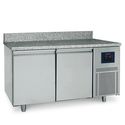 Refrigerated Pastry Counter 2 Doors 600x400 Mm, Granite Top With Upstand, -2°/+8°C - WiFi - Virtus BNZ0001/FN
