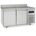 Freezer Counter For Pastry 2 Doors 600x400 mm With Granite Top With Upstand, -10°/-25°c, Virtus BNZ0003