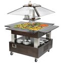 Mastro Bain-Marie Buffet, Eilandmodel, 4X GN 1/1 H=150 Mm, Baldakijn Kan Niet Worden Neergelaten | IEA0020