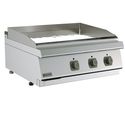 Electric Griddle Plate, Tabletop Model, Smooth Chromed Plate - Virtus MS78FTECRT