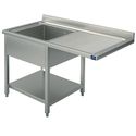 Mastro Wasbakunit Op Poten Met Bodemplaat Voor Inbouwvaatwasser, 1 Linker Wasbak, 1200X700 Mm | SLG1LD1257