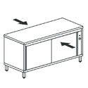 Mastro Verwarmde Doorgeefkast Met Schuifdeuren, 1600X600 Mm | STEPS6016