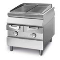 Electric Grill On Cabinet With Water Drawers, Surface of Cast-Iron Meat/ Fish, Virtus VS11080GRACQE