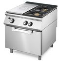 Mastro Bakplaat - Gas Solide Top Op Statische Gasoven Gn 2/1 + 2 Branders - VS7080TPPCFG