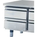 Drawers Kit 2x 1/2 For Refrigerated Undercounters 700 Mm, H=100 mm, Mastro Z/CU700