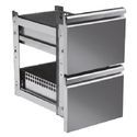 Drawers Kit 2x 1/2 For Pizza Counters With Depth 800 mm, Mastro Z/F2D6040