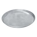 Round Tray For Pizzas ø 240 mm In Aluminium, Perforated ø 3 mm, virtus Z/SPTF2425