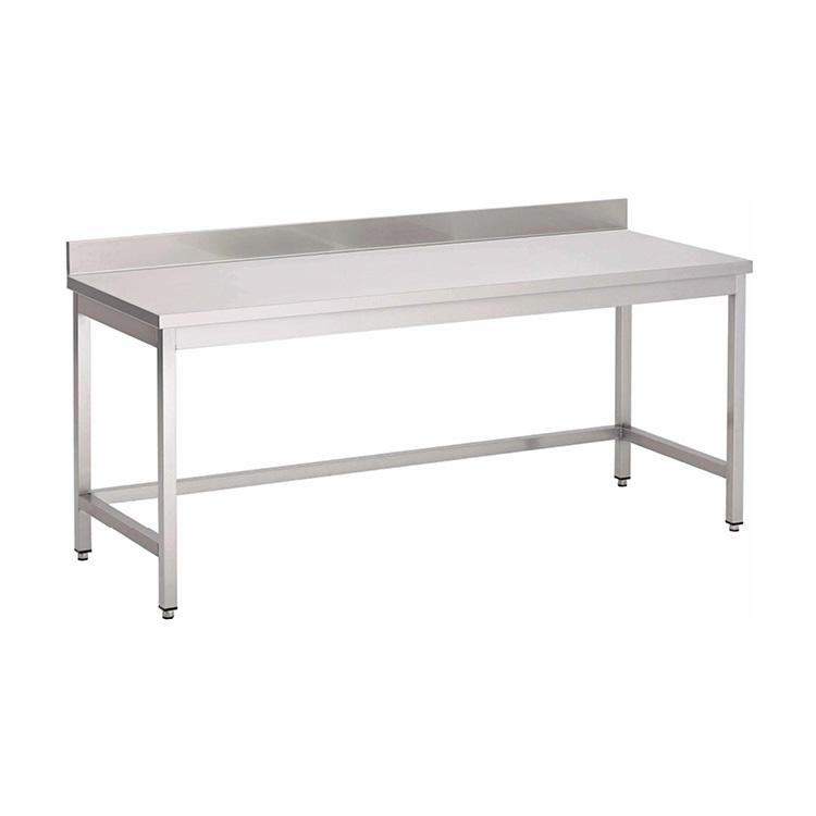Gastro-Inox Werktafel van RVS Zonder Onderblad met Achteropstand, 1900(l)x600(d)x880(h)mm - 301.218