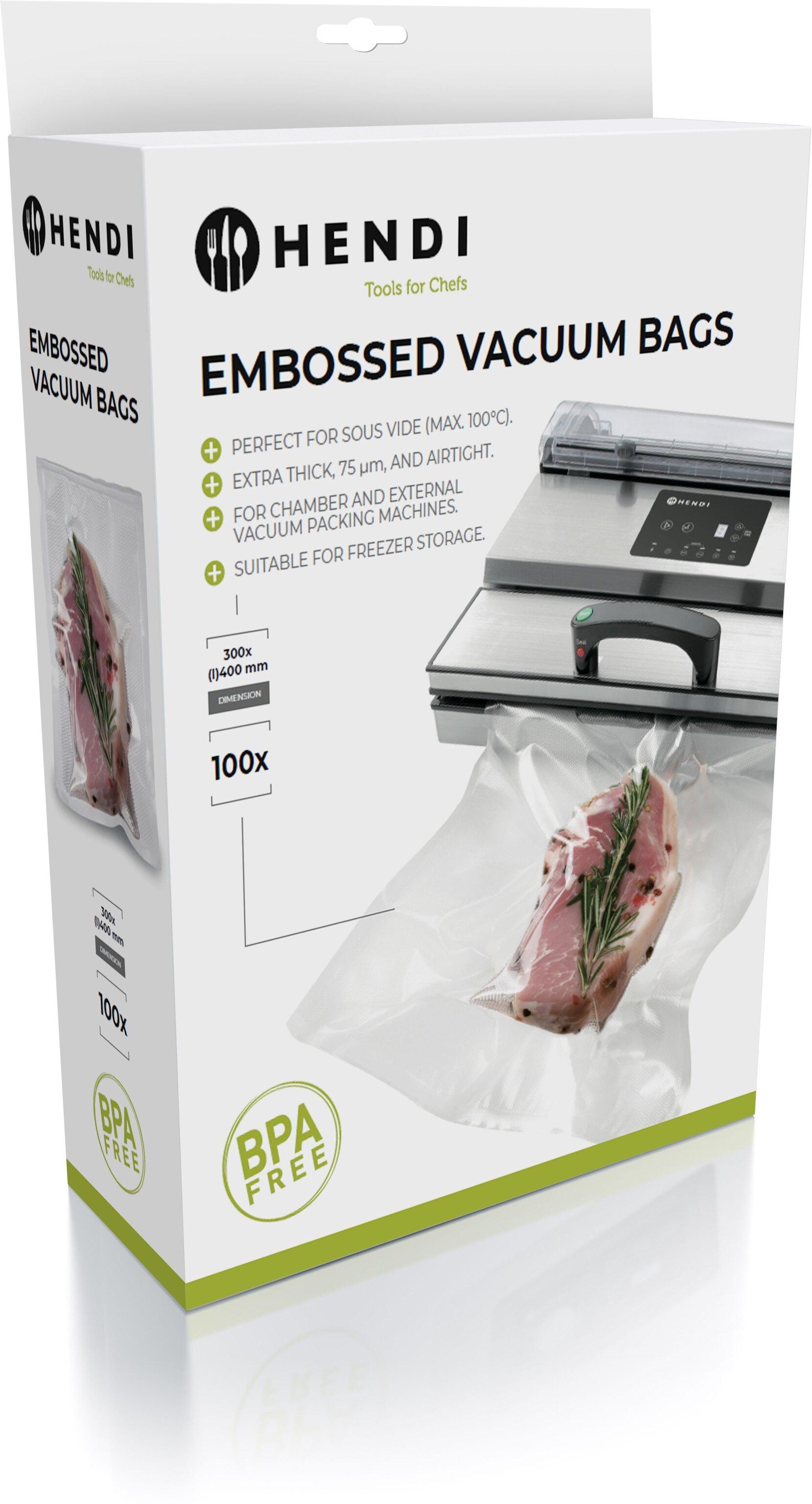 Hendi Vacuumverpakkingszakken met reliëf 30x40cm 100 stuks | 971031