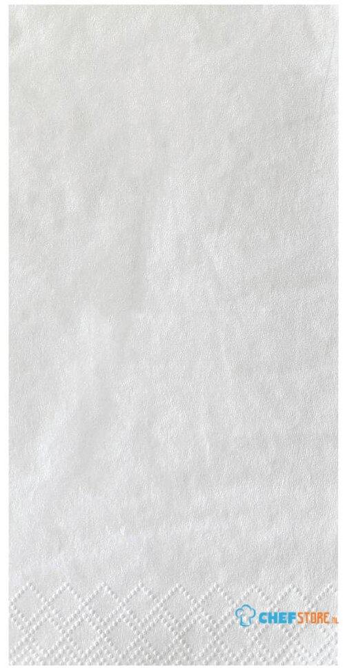 Professionele papieren servetten - 40 x 40cm - wit - Fasana - GD125