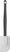 HENDI 659427 Pannenlikker, , Wit, 369x71mm