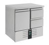 Koelwerkbank | 1 Deur/2 Laden | Compact Line | Statisch met ventilator | Combisteel | 7950.0108