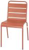 Bolero Terracotta Gelateerde Stalen Zijstoelen (4 Stuks) - CK063