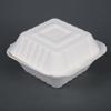 Fiesta Green composteerbare bagasse hamburgerbakjes 14,9cm | DW246