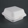 Fiesta Green composteerbare bagasse hamburgerbakjes 14,9cm | DW247