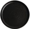 Olympia Canvas ronde borden met smalle rand zwart 26,5cm | FA317