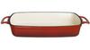 Rechthoekige Gietijzeren Ovenschaal | 2,8L | Rood | Vogue | GH320