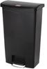 Rubbermaid Slim Jim Front Step pedaalemmer 68ltr zwart - GL034