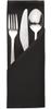 Mitre Essentials Ocassions servet zwart 51 x 51cm | HB561