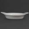Olympia Whiteware ronde gratin ovenschaaltjes met handvatten 22cm | W433