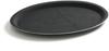 Hendi Dienblad zwart Ovaal 200x265 mm Polyester - 508725
