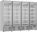 Koelkast | 4 Glasdeuren | 2025 L | zilver | Combisteel | 7455.2210
