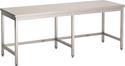 Werktafel | open onderstel | 140cm | RVS | Combisteel | 7812.0200