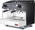 Espresso Apparaat, 2 Groepen, Half-Automatisch, Zwart, Warmwaterkraan, Kopjeswarmer, Diamond COMPACT/2PB