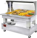 Diamond Warm wand-buffet, bain-marie, 4x GN 1/1-150 (wit hout) | ABM/4N-A1