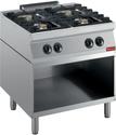 Gasfornuis | 4 Branders | Open kast | 1700 Line | G17/4BA8-R | Diamond