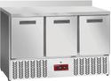 Diamond Koelwerkbank 3 Deuren GN 1/1, met Achterwand - SA36/X3D