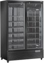 Diverso By Diamond Verticale Koelkastvitrine, 2 Deuren, 1085 Liter - ZWART - WR-VP99-2B