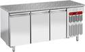 Diamond Koelwerkbank, Geforceerd, 3 deuren EN 600x400 - Top in graniet - TP3N/HG-R2