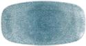 Churchill Raku Topaz Blue Chefs Ovaal Bord 29.8 X 15.2 cm Pak van 12 - DE881