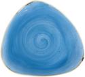 Churchill Stonecast Cornflower Blue Driehoekig Bord 31.1 cm Pak van 6 - DF768