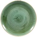 Churchill Stonecast Samphire Green Evolve Coupe Bord 26 cm Pak van 12 - DF995