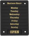 Deurbord Open Closed met openingstijden | DL226