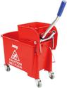 Jantex rolemmer met wringer rood 20ltr | DL912