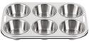 Diepe Rvs Bakvorm | 6 Muffins | Vogue | E714